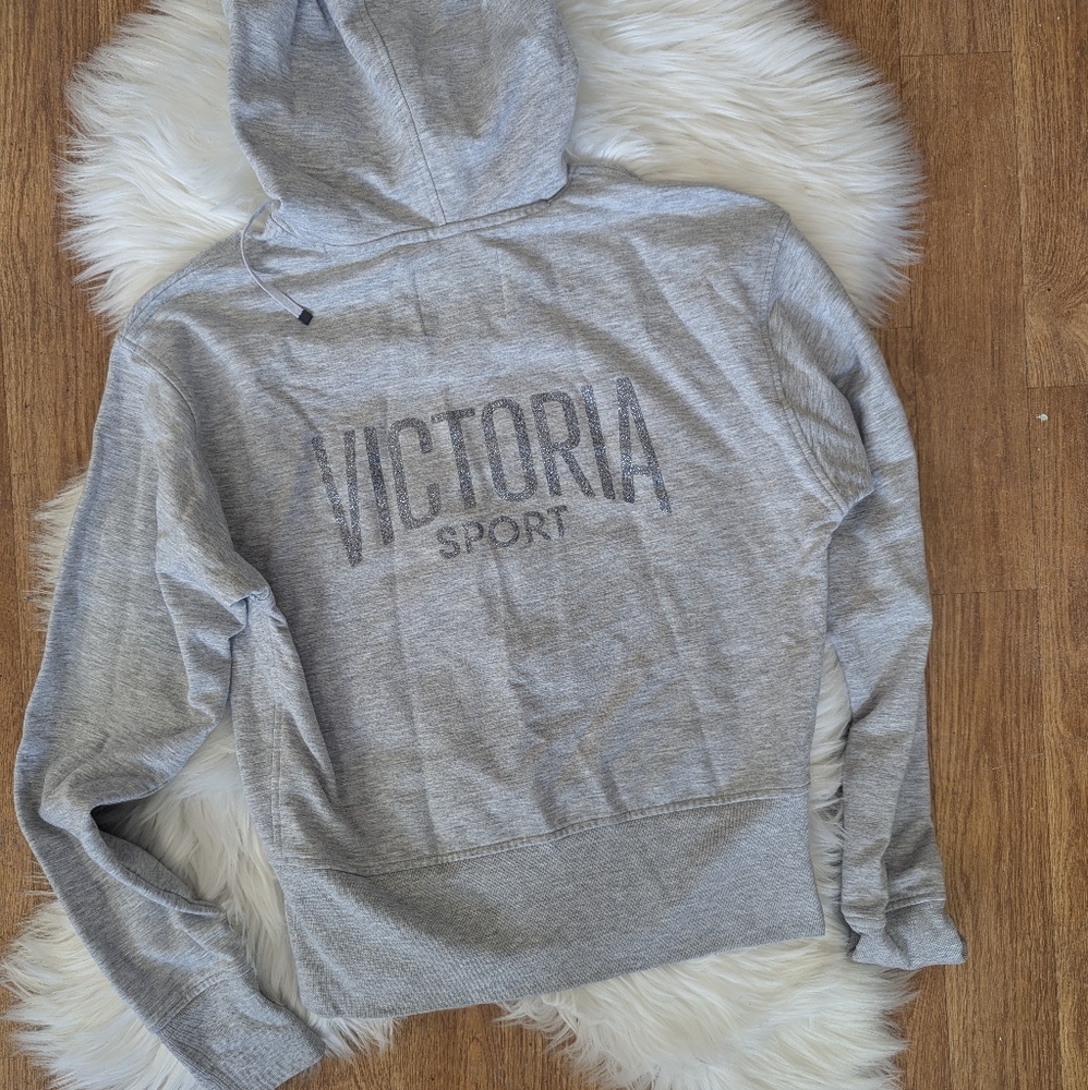 Victoria's Secret Sport Pull Over Glitter Print Hoodie